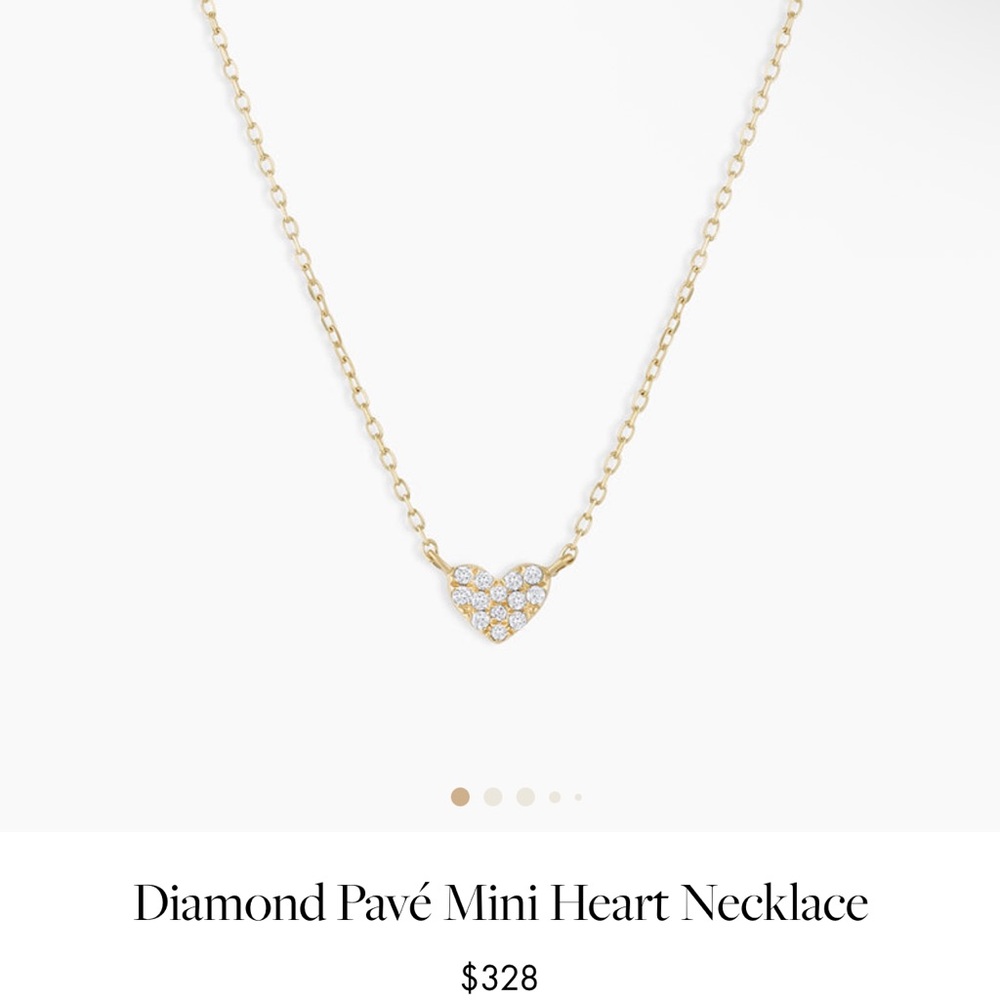 Gorjana pave heart necklace